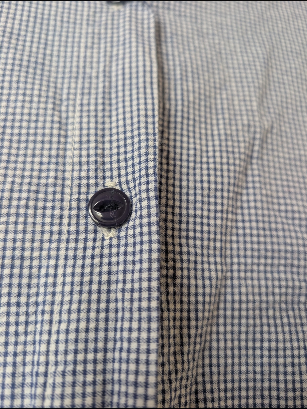 Matchstick Blue & White Mini-Check Button Front Shirt - Picture 4 of 10